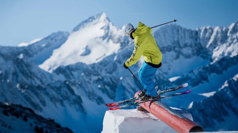 Skifahren im Funpark - Italien