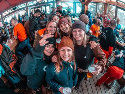 Das Semesterende Skireisen Konzept