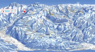 Pistenplan Skigebiet Portes du Soleil