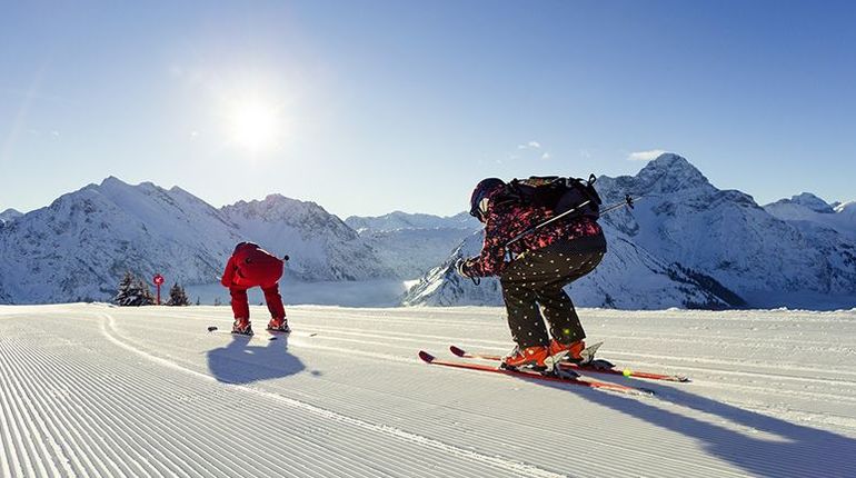 Skifahren im Kleinwalsertal - Österreich